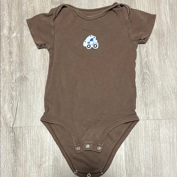 4/$20 Pekkle Brown Kids One Piece with Robot Design 18-24M - Picture 1 of 1